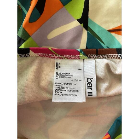 Bar III‎ Womens High-Waist Printed Beachwear Swim Bottom Size S NWT $48 - Picture 6 of 6